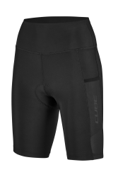 Dmske krtke nohavice Cube Road / XC Black